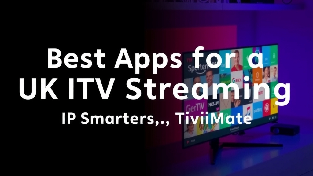 Best Apps for UK IPTV Streaming: IPTV Smarters, TiviMate, and More