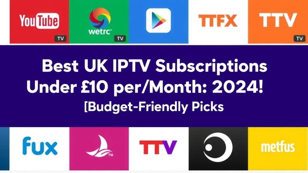 Best UK IPTV Subscriptions Under £10 per Month: 2024 Budget-Friendly Picks