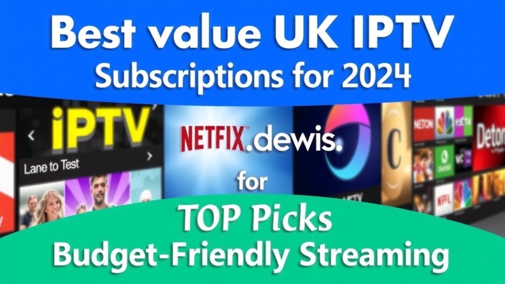 Best Value UK IPTV Subscriptions for 2024: Top Picks for Budget-Friendly Streaming