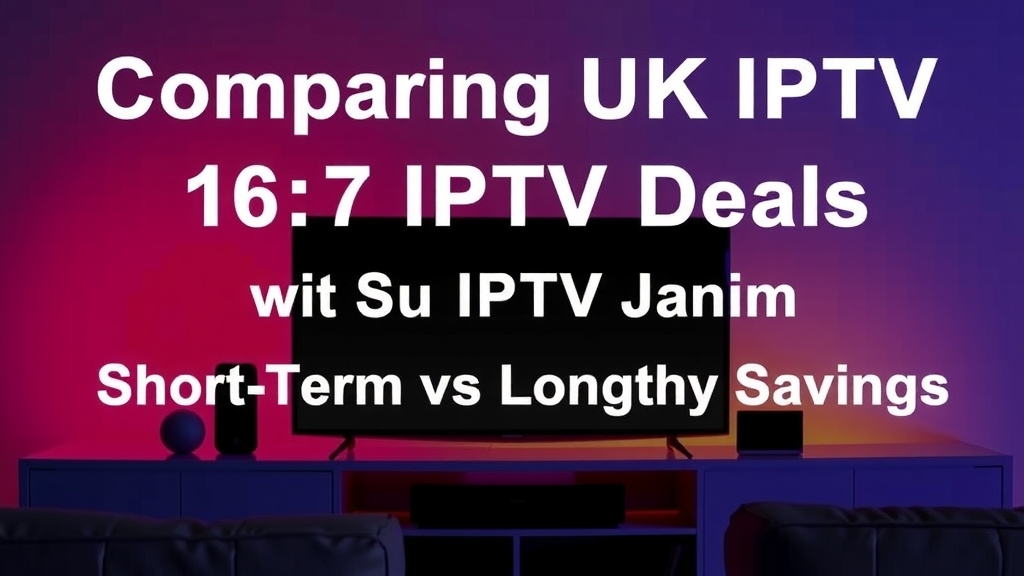 Comparing UK IPTV Deals: Short-Term vs Long-Term Savings