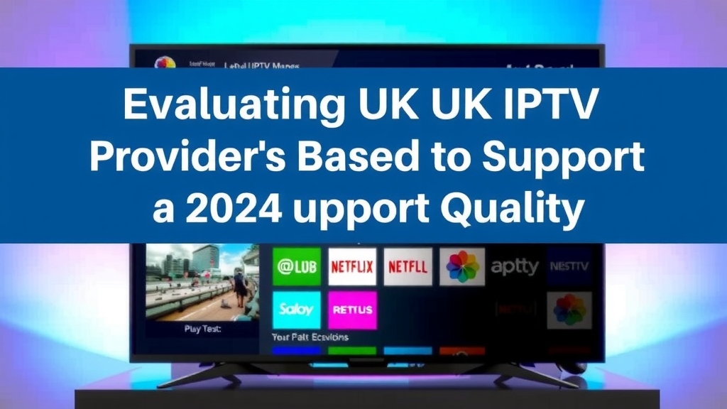 Evaluating UK IPTV Providers Based on Support Quality: A 2024 Review