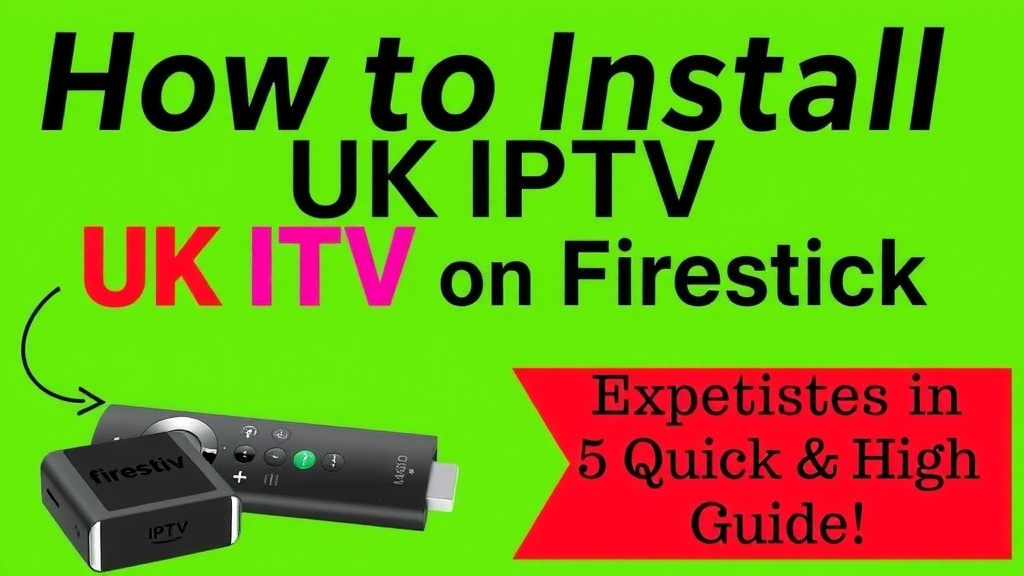 How to Install UK IPTV on Firestick in 5 Easy Steps: A Quick Setup Guide