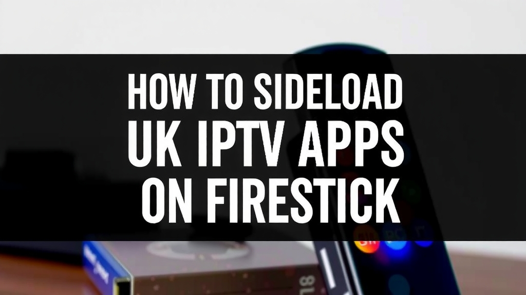 How to Sideload UK IPTV Apps on Firestick: A Step-by-Step Guide