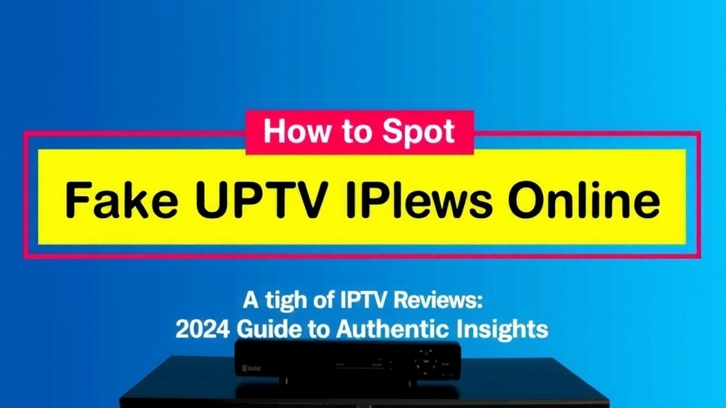 How to Spot Fake UK IPTV Reviews Online: A 2024 Guide to Authentic Insights