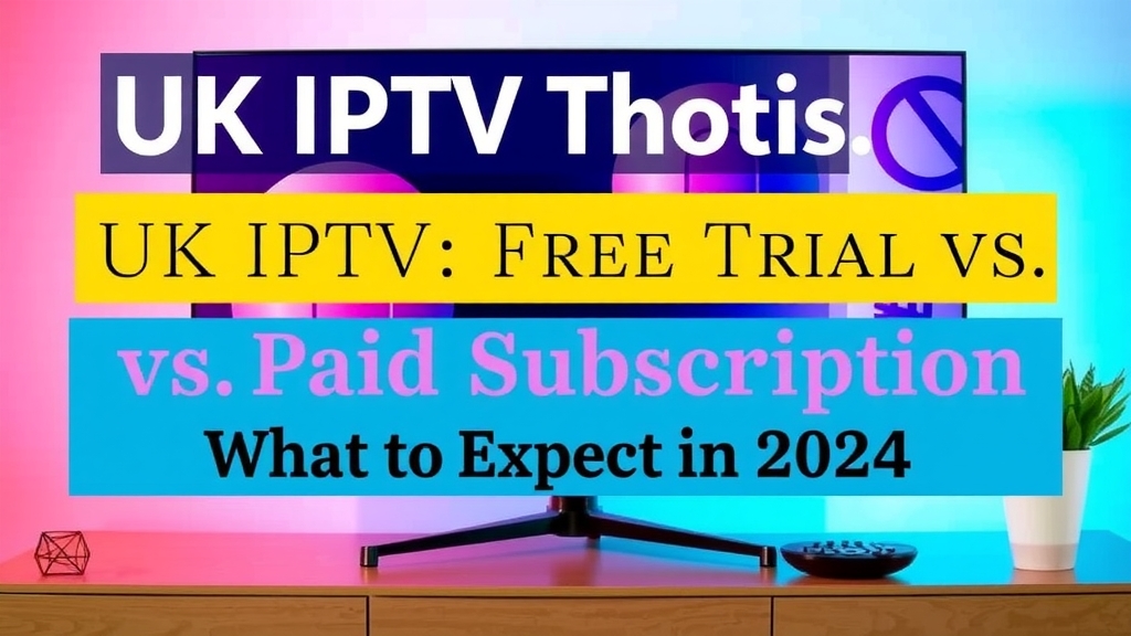 UK IPTV Free Trial vs Paid Subscription: What to Expect in 2024